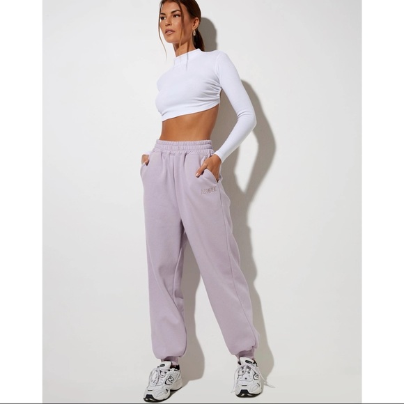Motel Rocks Roider Jogger In Violet ANGEL Embro Size Medium - Picture 2 of 12